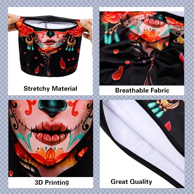 Cutewing Balaclava Mask 3D Print Full Face Mask Cooling Neck Gaiter Sun Protection Face Cover Mask Windproof Ski Mask - Image 4